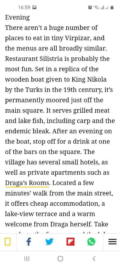 Draga'S Rooms Virpazar Eksteriør billede